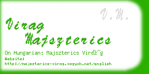 virag majszterics business card